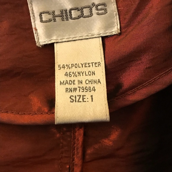 Chico’s shimmering maroon blazer jacket EUC - Picture 2 of 3